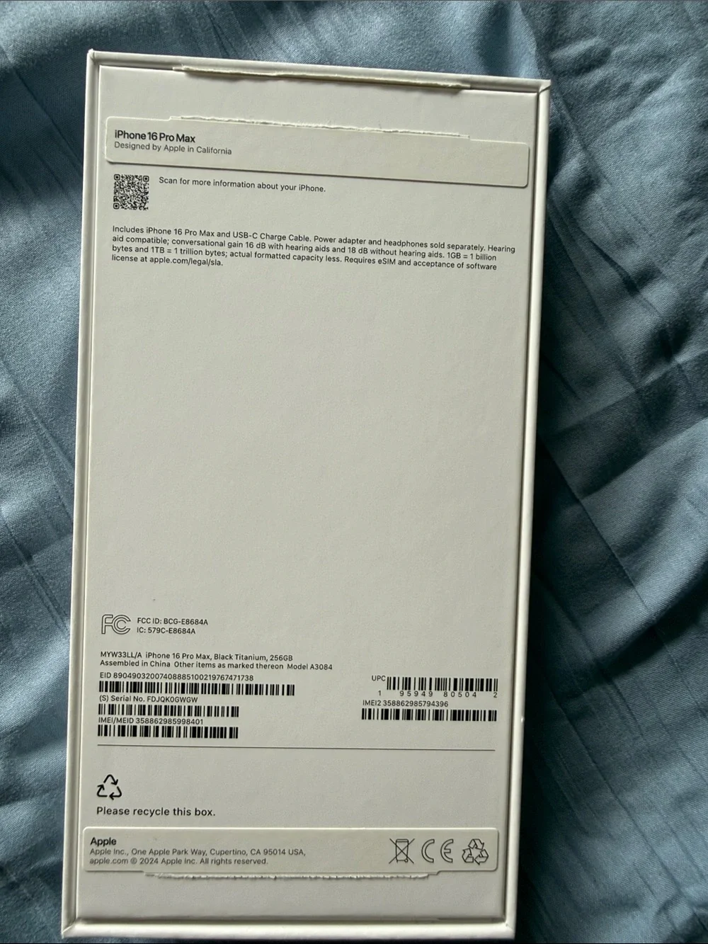 Apple iPhone Box Only